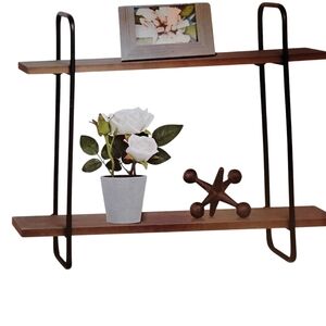 Encore Jeans Black and Brown Wall Shelf